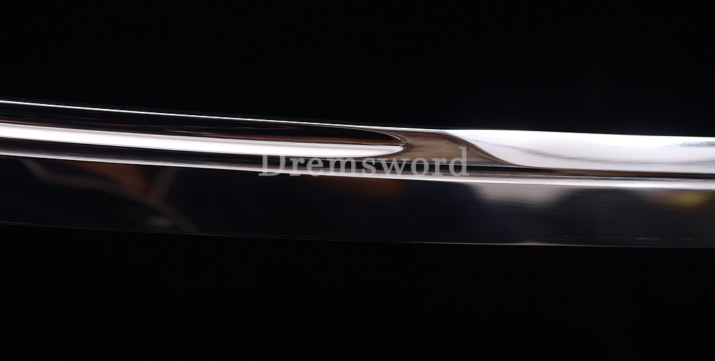 41" 1095 High Carbon Steel Katana Japanese Samurai Functional Battle Sword O-KISSAKI UNOKUBI-ZUKURI Black