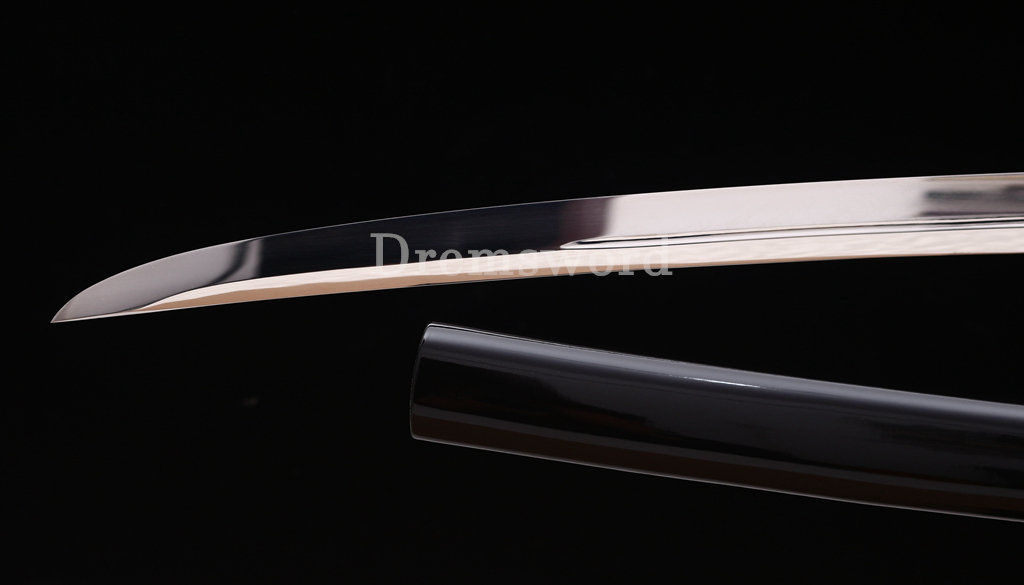 41" 1095 High Carbon Steel Katana Japanese Samurai Functional Battle Sword UNOKUBI-ZUKURI Black and Brown