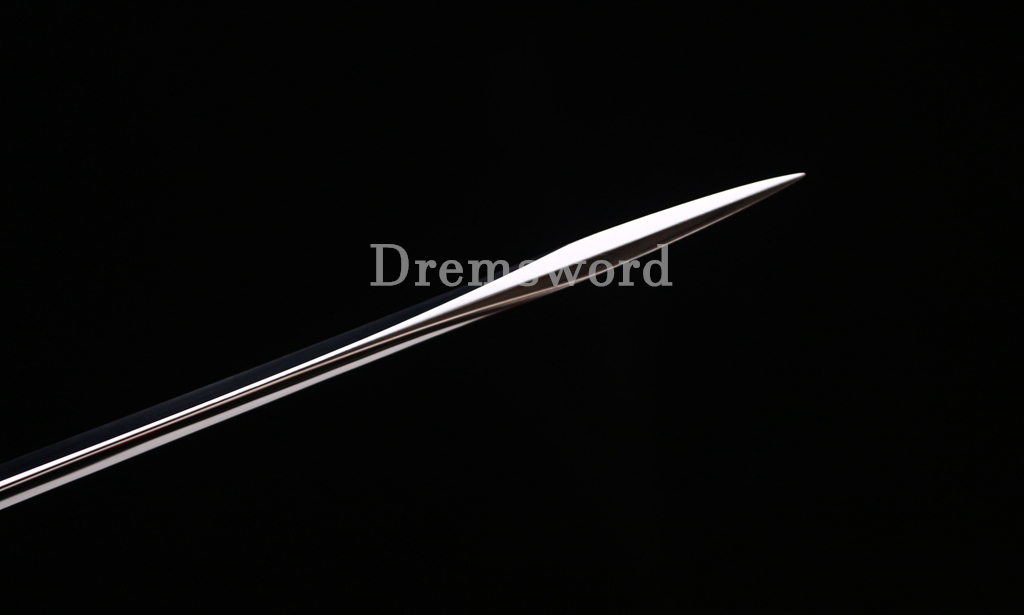 41" 1095 High Carbon Steel Katana Japanese Samurai Functional Battle Sword O-KISSAKI UNOKUBI-ZUKURI Black