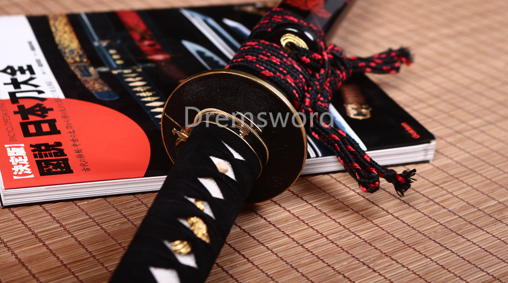 T10 Steel Clay Tempered Hitatsura Katana Japanese Samurai Sword Battle Ready Shinogi Zukuri Full Tang Black