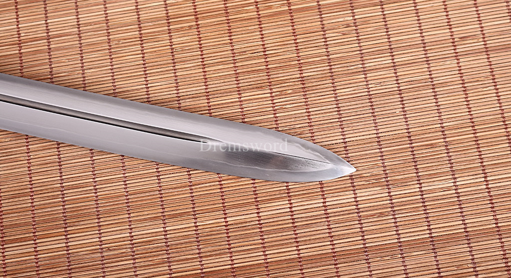 T10 Steel Clay Tempered Katana Japanese Samurai Real Sword Kogarasu-maru Zukuri Full Tang Brown