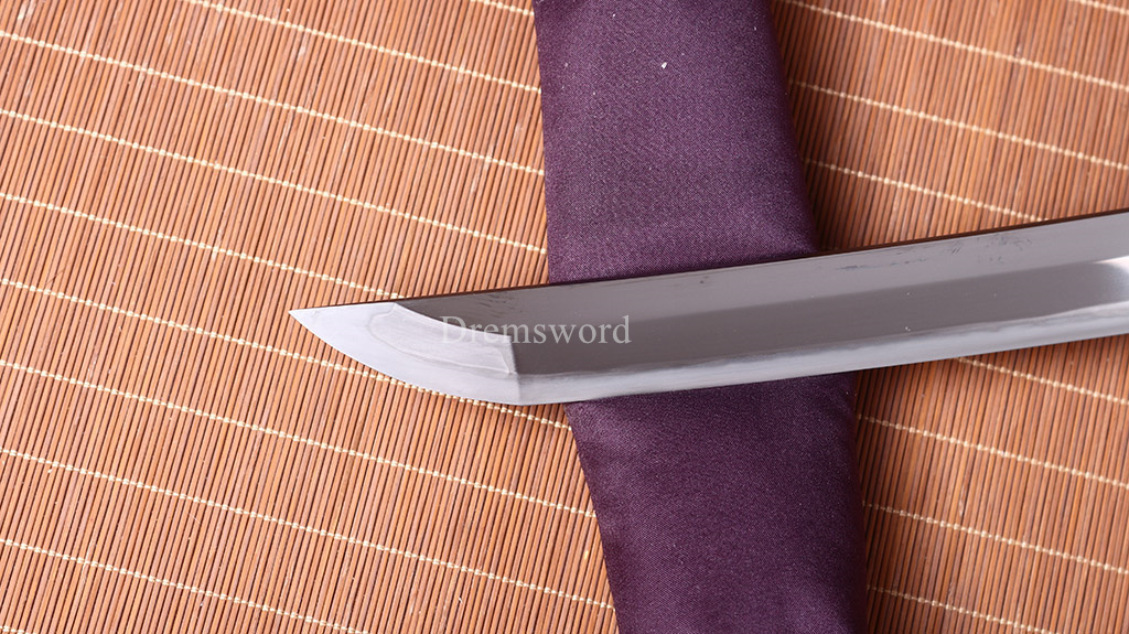 Handmade L6 Steel Katana Japanese Samurai Sword Hadori-polishing Suguha Hamon SHINOGI-ZUKURI Full Tang Black