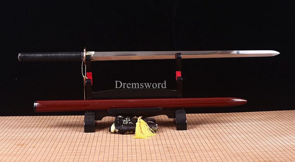Handmade L6 steel Jian Traditional Chinese Sword Battle Ready Sharp New Red JIAN Red