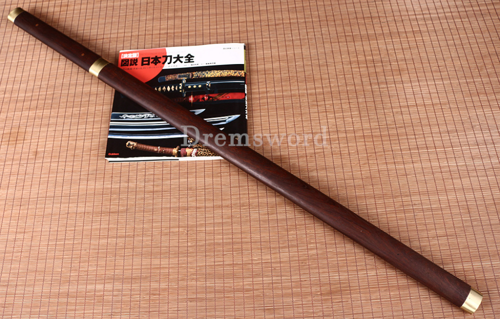 T10 Clay Tempered Shirasaya Japanese Samurai Shikomizue Sword Kamasu Kissaki KIRIHA-ZUKURI Full Tang Brown