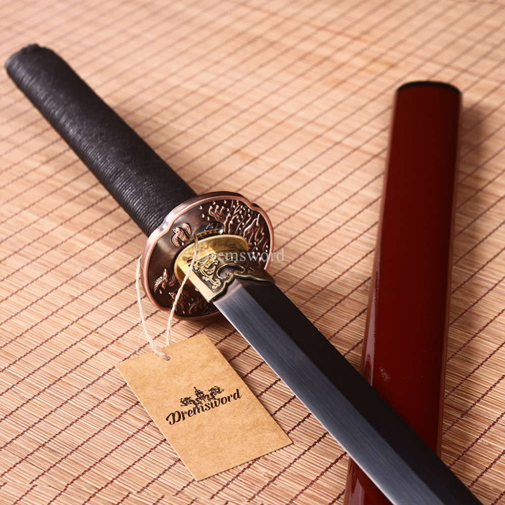 Handmade L6 steel Jian Traditional Chinese Sword Battle Ready Sharp New Red JIAN Red