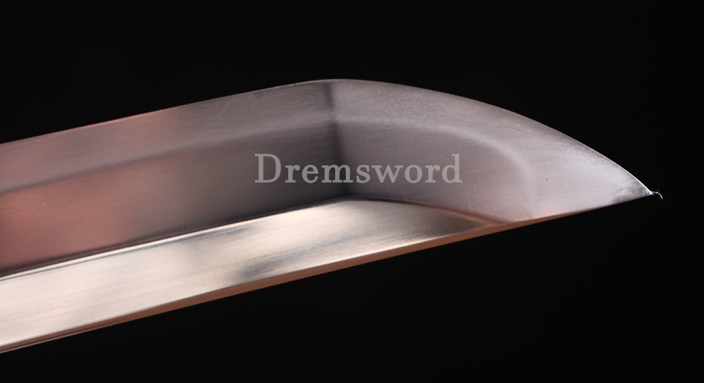T10 Clay Tempered Hadori Polishing Suguha Hamon Katana Japanese Samurai Sword SHINOGI-ZUKURI Full Tang Black And Purple