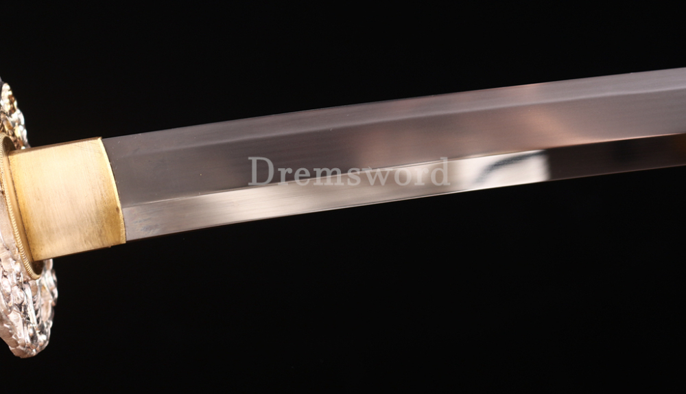 T10 Clay Tempered Hadori Polishing Suguha Hamon Katana Japanese Samurai Sword SHINOGI-ZUKURI Full Tang Black And Purple