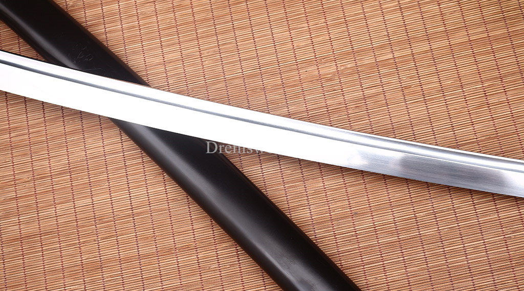 51" 9260 Spring Steel Nodachi Katana Japanese Samurai Sword Battle Ready Sharp SHINOGI-ZUKURI Black