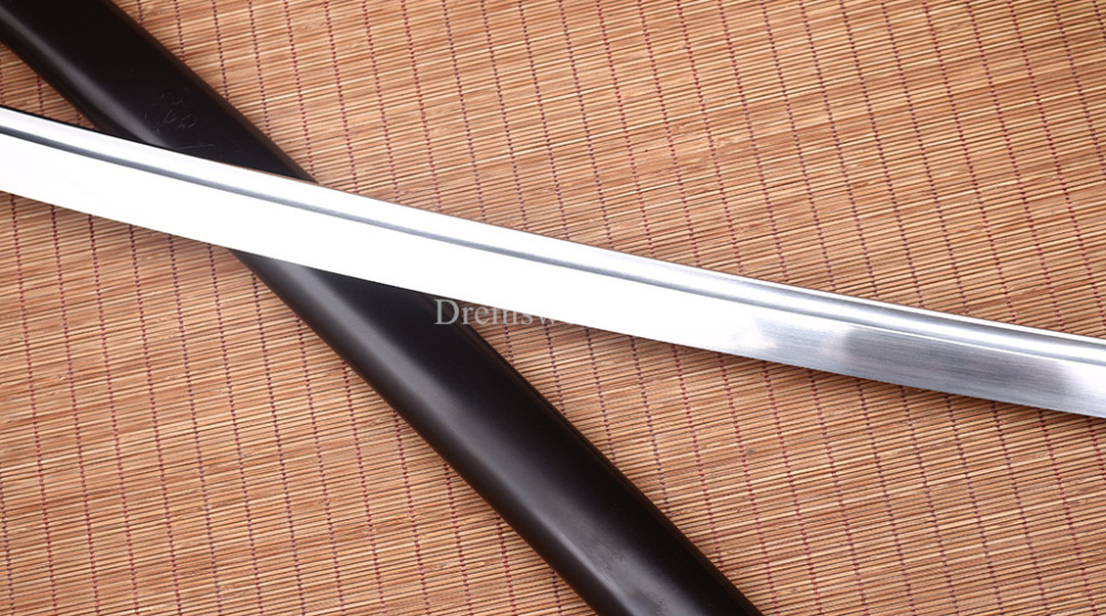51" 9260 Spring Steel Nodachi Katana Japanese Samurai Sword Battle Ready Sharp SHINOGI-ZUKURI Black