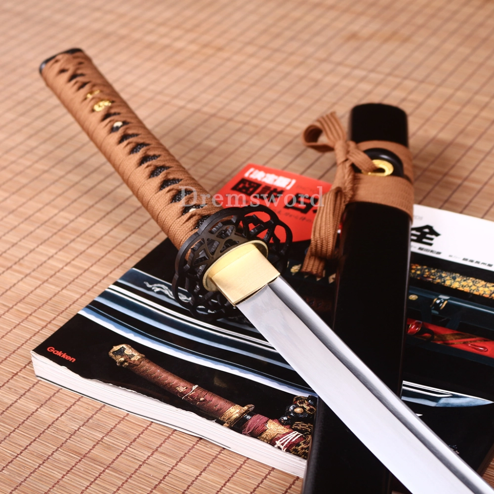 Spring Sword Handmade 9260 Spring Steel Katana Japanese Samurai Sword Full Tang for ...