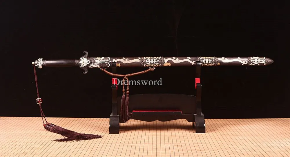 Handmade L6 steel Jian Traditional Chinese Sword Battle Ready Sharp New ...