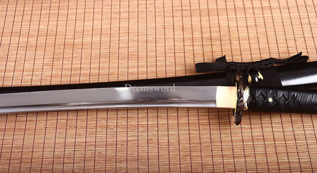 9260 Spring Steel Nodachi Katana Japanese Samurai Sword Full Tang For Practice SHINOGI-ZUKURI Black