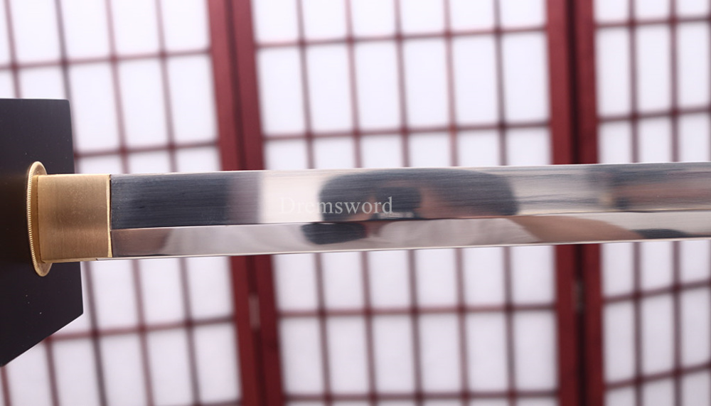 Handmade 1095 High Carbon Steel Katana Japanese Samurai Sword Battle Ready Blue Kiriha-Zukuri Blue