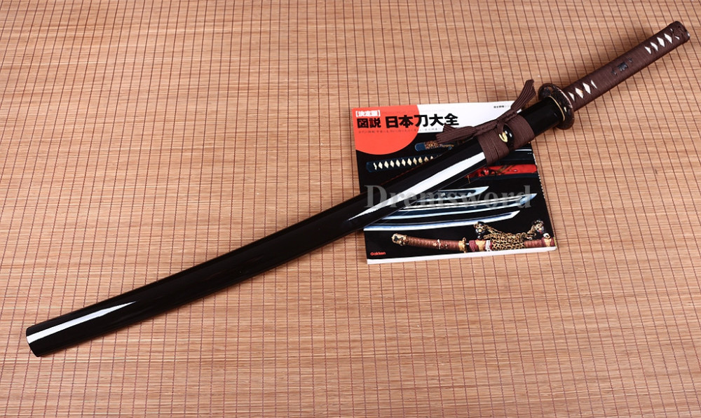 Promotion Handmade Clay tempered T10 Steel coffee Japanese Samurai Sword Shinogi-Zukuri battle ready sharp Black