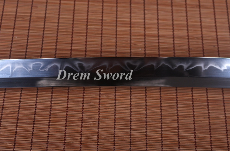 High quality Clay tempered T10 steel japanese samurai katana sword CHOJI hamon full tang battle ready sharp Shinogi-Zukuri brown