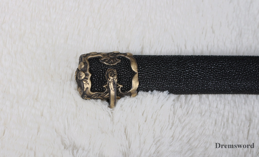 Top Quality Hand Forged Japanese Folded Steel Clay Tempered Blade Tachi sword Razor Sharp Shinogi-Zukuri Black