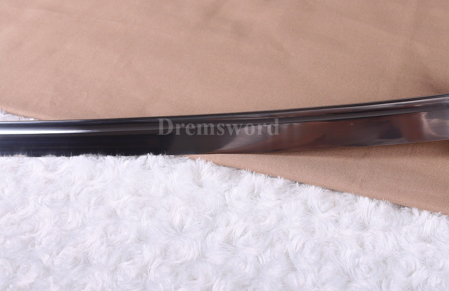 9260 spring steel katana Japanese Samurai Sword sharp full tang blade Battle Ready Shinogi-Zukuri black