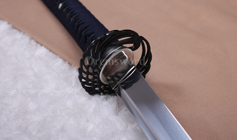 9260 spring steel katana Japanese Samurai Sword sharp full tang blade Battle Ready Shinogi-Zukuri black