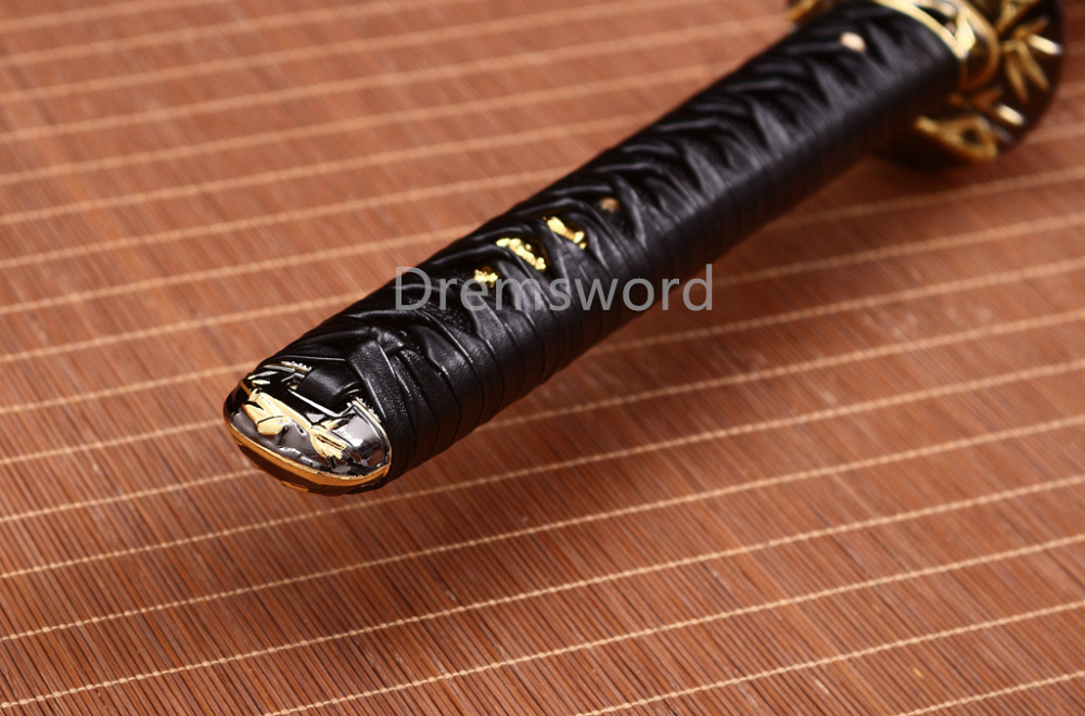 Handmade 9260 Spring Steel Katana Japanese Samurai Sword Sharp Battle Ready Shinogi-Zukuri Red