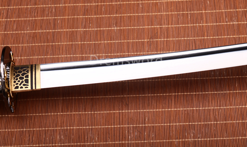 Handmade 9260 Spring Steel Katana Japanese Samurai Sword Sharp Battle Ready Shinogi-Zukuri Red