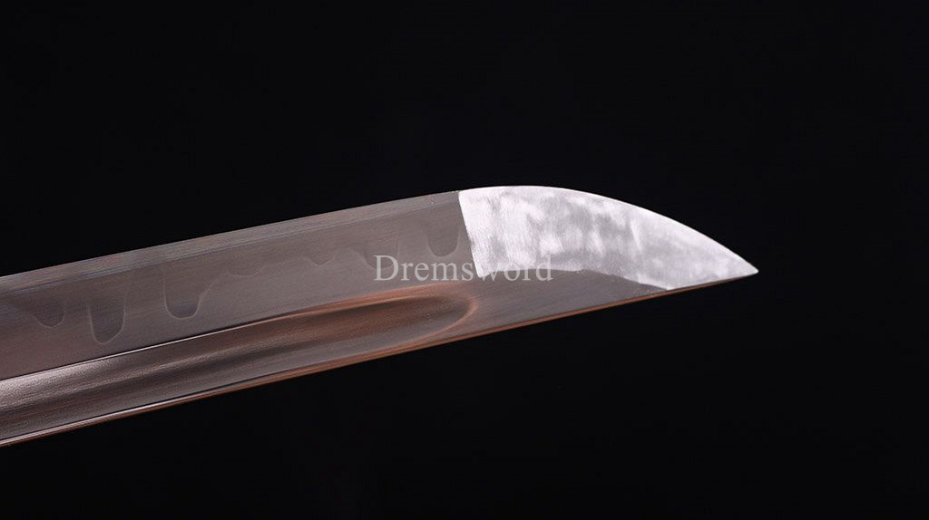 T10 Steel Clay Tempered Abrasive Katana Japanese Samurai Functional Sword Sharp Shinogi-Zukuri battle ready sharp Black