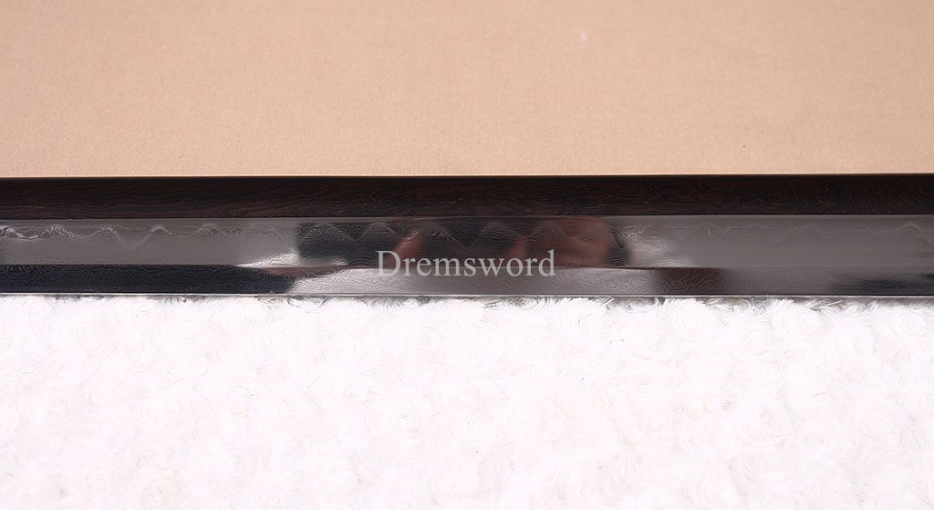 Honsanmai Clay Tempered Shikomizue Japanese Samurai Shirasaya Sword Ebony Saya Kamasu Kissaki KIRIHA-ZUKURI full Tang