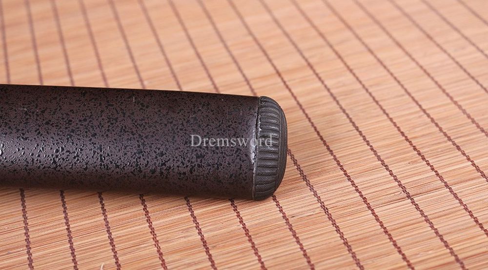 Folded steel Clay tempered Hadori-polishing Katana Japanese samurai real sword Shinogi-Zukuri Black
