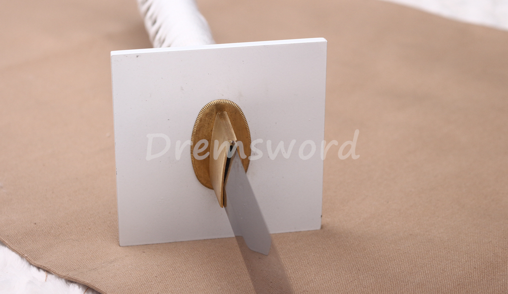 T10 Clay Tempered Hamon Ninjato Japanese Ninja Katana Sword KAMASU Kissaki KIRIHA-ZUKURI battle ready sharp White