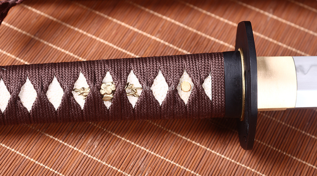 Hadori-polishing Clay tempered T10 Steel coffee Japanese Samurai katana Sword  full tang battle ready O-KISSAKI Shinogi-Zukuri sharp Real hamon Black
