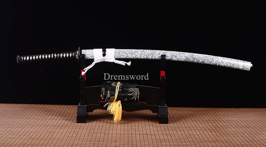 Hadori-polishing T10 Steel Clay tempered Japanese Samurai katana