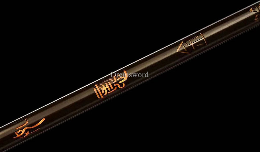 The Replica of Sun Wukong's Weapon Ruyi Jingu Bang 如意金箍棒 from Game Black Myth: Wukong Golden Cudgel Stuff