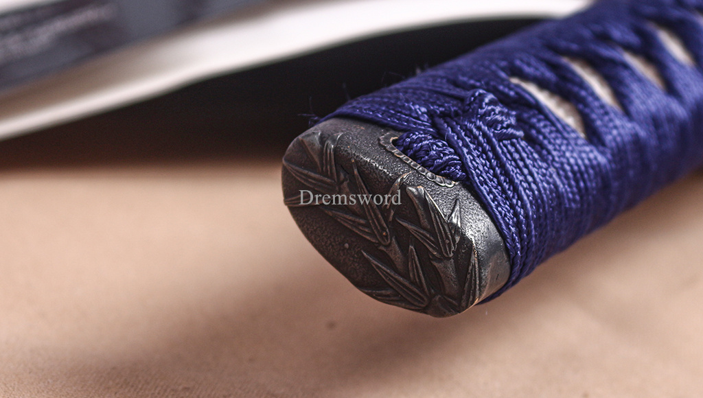 T10 Steel Clay Tempered Katana Japanese Samurai Sword Hadori-polishing O-kissaki Shinogi-Zukuri Battle Ready Sharp Black