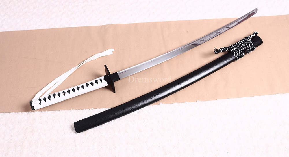 9260 Spring Steel Katana Japanese Samurai Sword Full Tang For Practice Sharp New SHINOGI-ZUKURI Black