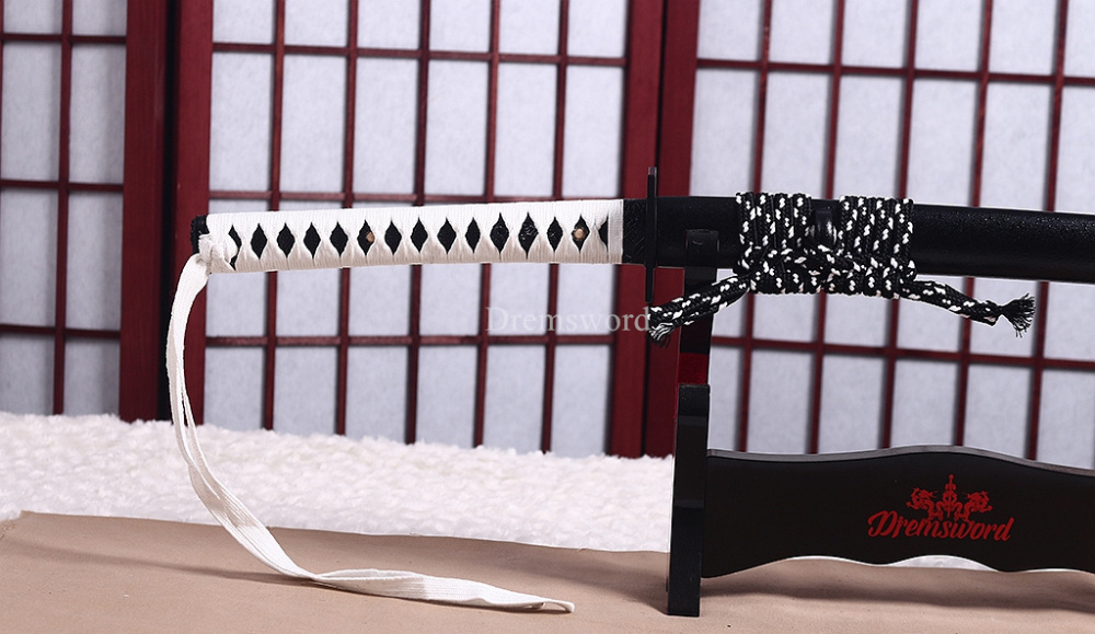9260 Spring Steel Katana Japanese Samurai Sword Full Tang For Practice Sharp New SHINOGI-ZUKURI Black