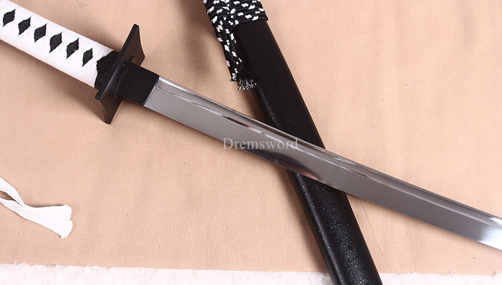 9260 Spring Steel Katana Japanese Samurai Sword Full Tang For Practice Sharp New SHINOGI-ZUKURI Black