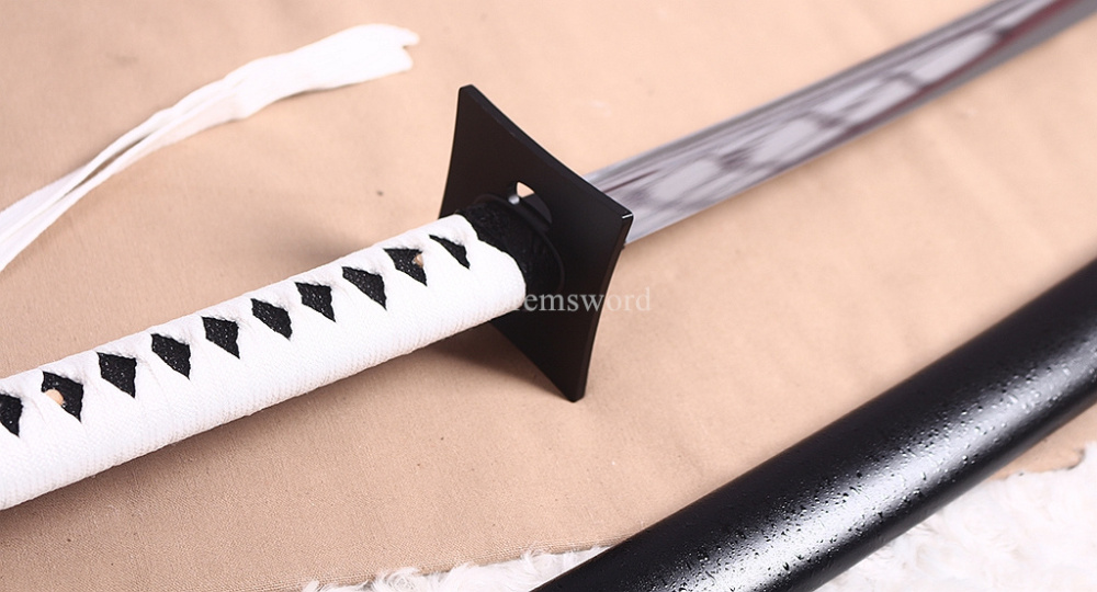 9260 Spring Steel Katana Japanese Samurai Sword Full Tang For Practice Sharp New SHINOGI-ZUKURI Black