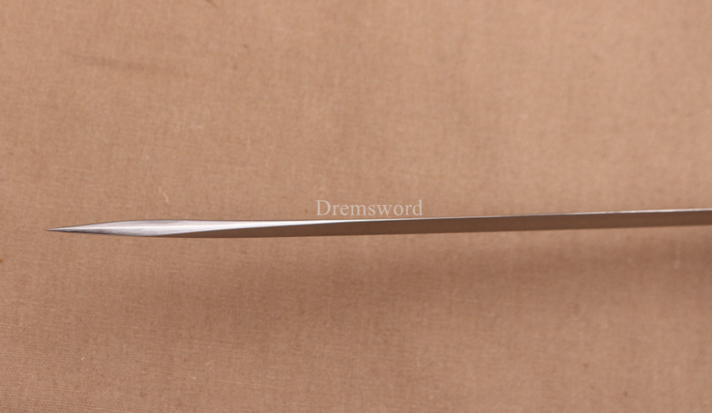 Handmade 9260 Spring Steel Katana Japanese Samurai Functional Red Sword Full Tang Unokubi-Zukuri for Battle
