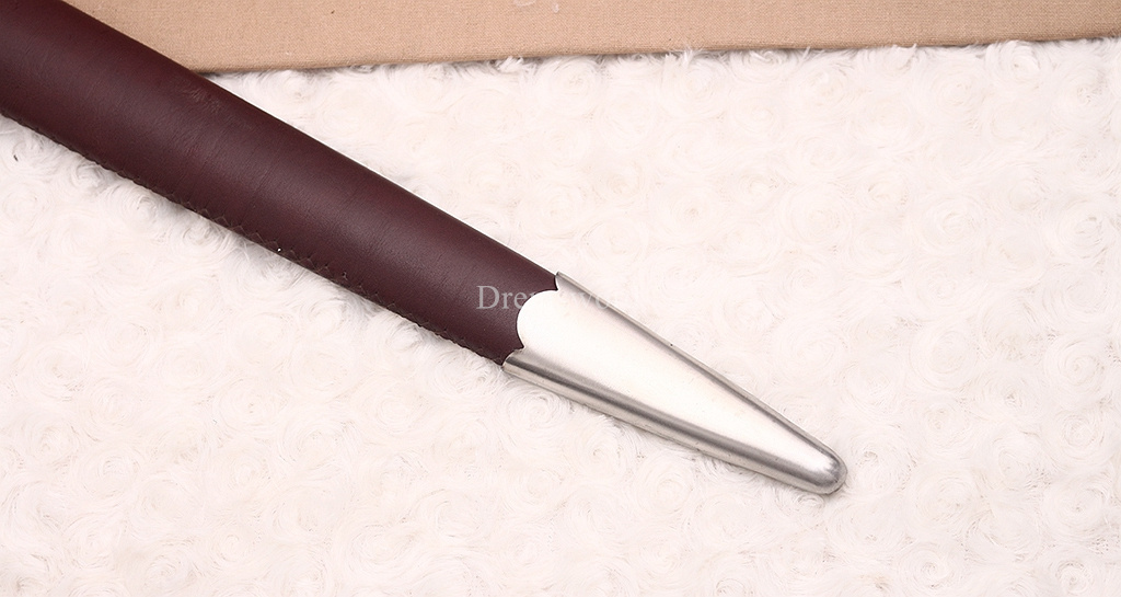 47 inches 9260 Spring Steel European Sword Battle Ready Leather Sheath Double Edge Sword Stainless Steel Fittings