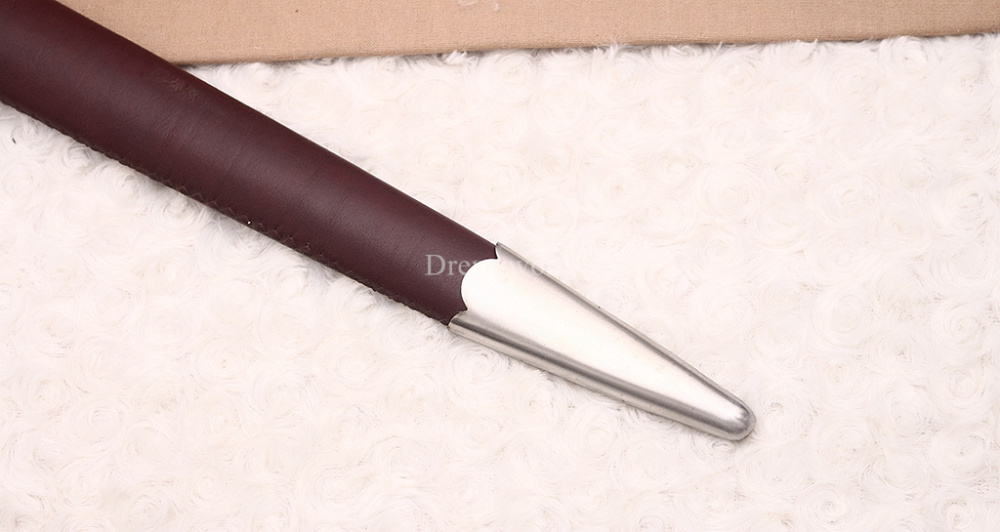 47 inches 9260 Spring Steel European Sword Battle Ready Leather Sheath Double Edge Sword Stainless Steel Fittings