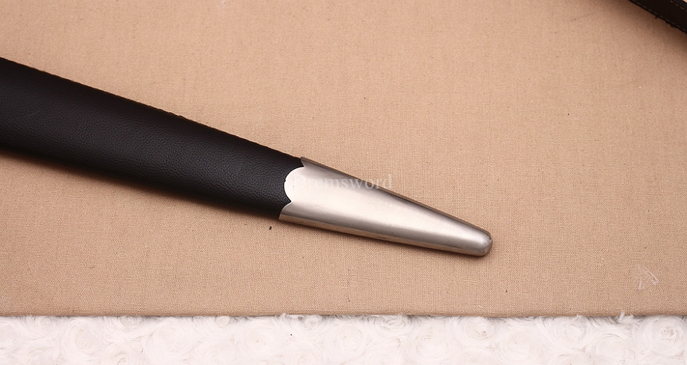 39 inches 9260 Spring Steel European Sword Battle Ready Leather Sheath Double Edge Sword Stainless Steel Fittings