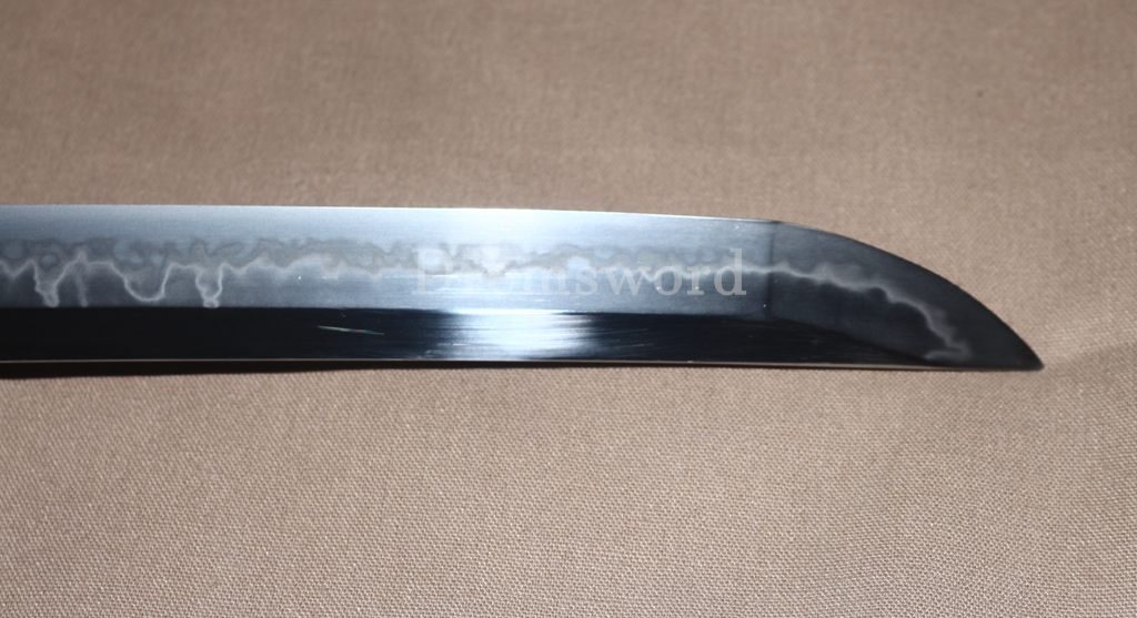 T10 Clay Tempered Hadori Polishing Choji Hamon Katana Japanese Samurai Sword SHINOGI-ZUKURI Full Tang Rayskin Saya Black