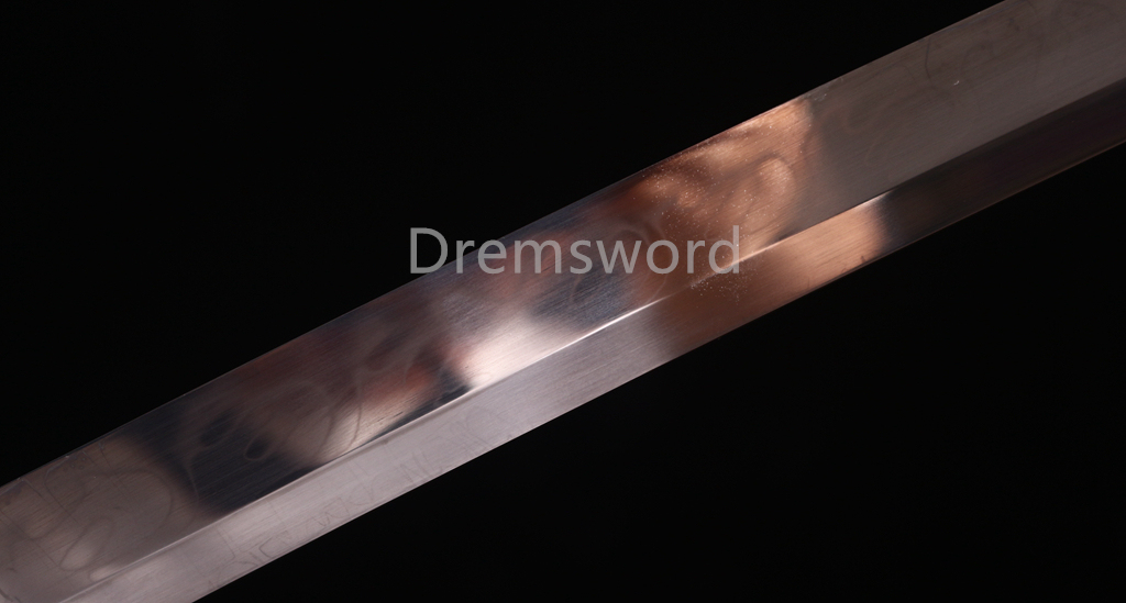 Handmade T10 Steel Clay Tempered Katana Japanese Samurai Sword Battle Ready SHINOGI-ZUKURI Full Tang Grey