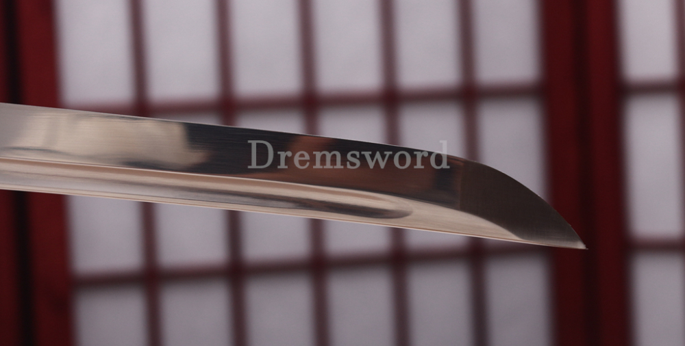 Handmade 9260 Spring Steel Katana Japanese Samurai Sword Battle Ready Full Tang Cotton Ito Shinogi-Zukuri Black and Brown