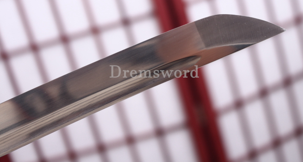 Handmade 9260 Spring Steel Wakizashi Japanese Samurai Sword Battle Ready Full Tang Shinogi-Zukuri Black