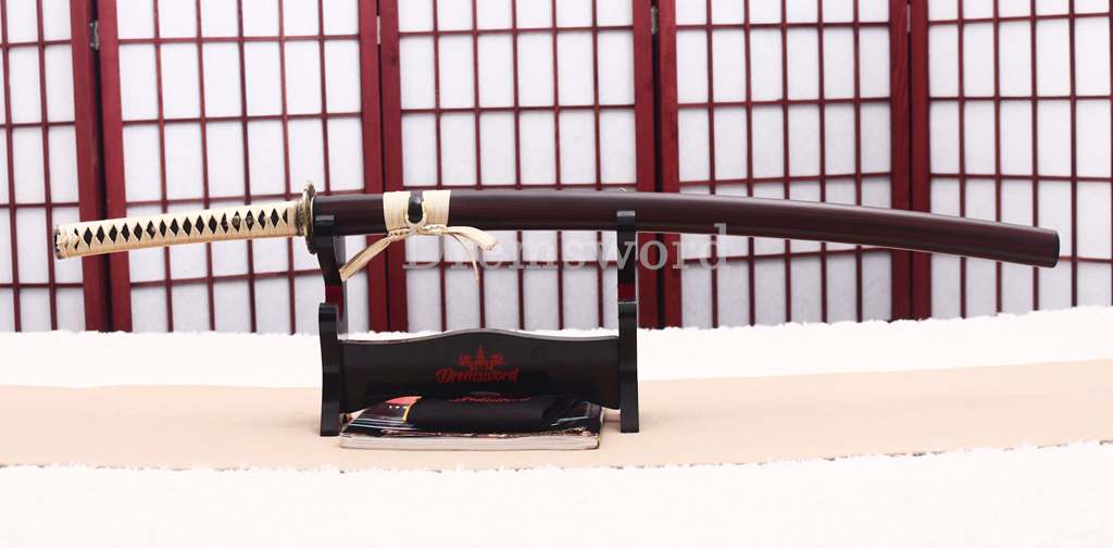 9260 Spring Steel Functional Katana Japanese Samurai Sword Battle Ready Full Tang Shinogi-Zukuri Gold