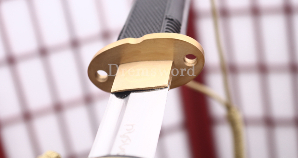 1095 High Carbon Steel Katana Japanese Samurai Functional Battle Sword SHINOGI-ZUKURI Black Saya ABS Handle