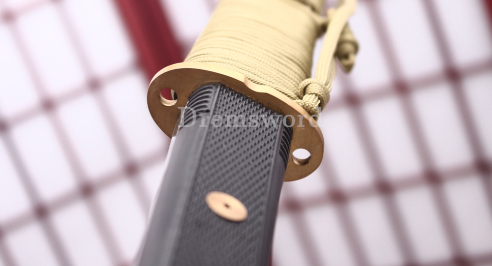 1095 High Carbon Steel Katana Japanese Samurai Functional Battle Sword SHINOGI-ZUKURI Black Saya ABS Handle
