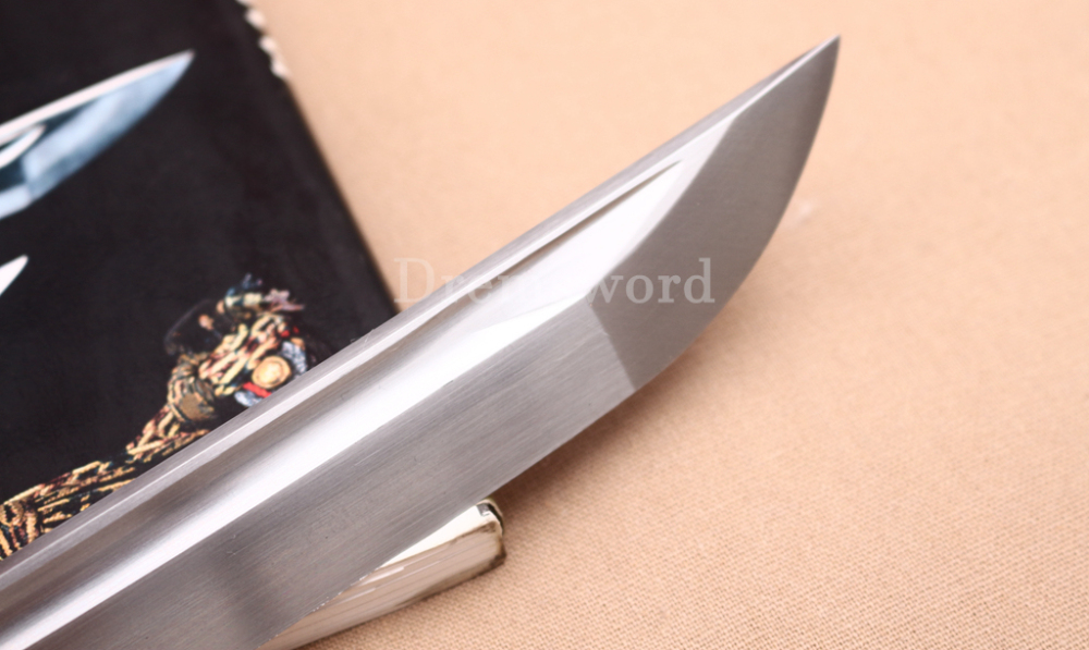 1095 High Carbon Steel Katana Japanese Samurai Functional Battle Sword SHINOGI-ZUKURI Black Saya ABS Handle