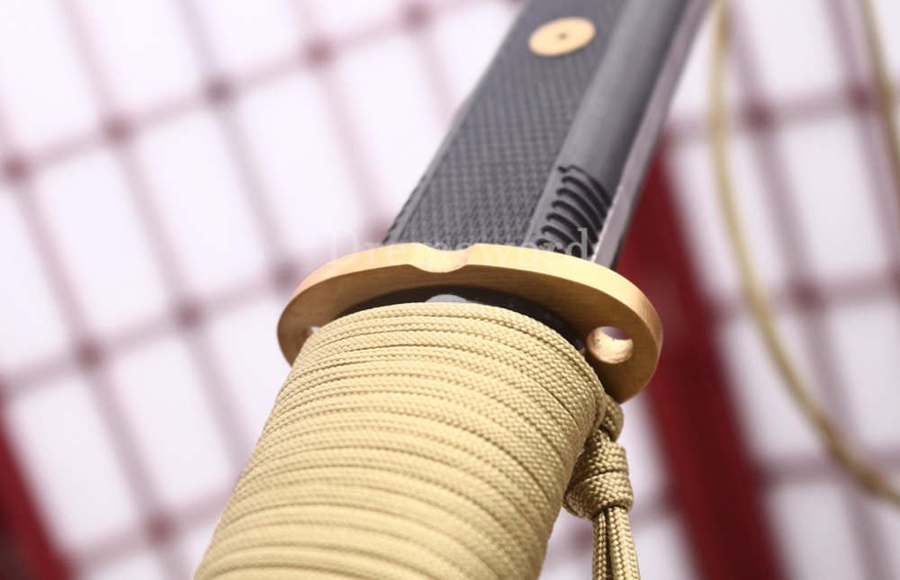 1095 High Carbon Steel Katana Japanese Samurai Functional Battle Sword SHINOGI-ZUKURI Black Saya ABS Handle
