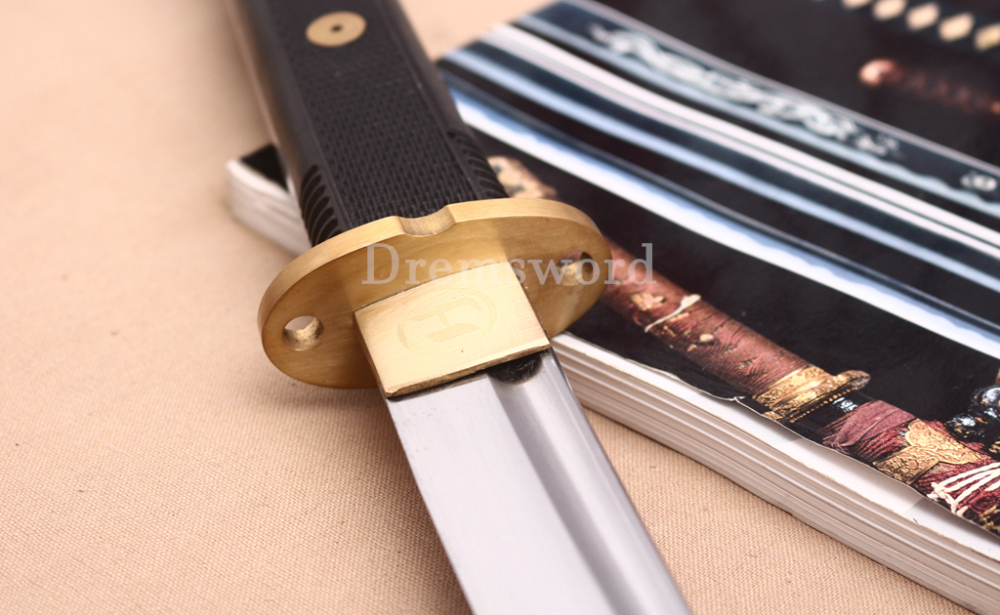 1095 High Carbon Steel Katana Japanese Samurai Functional Battle Sword SHINOGI-ZUKURI Black Saya ABS Handle